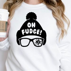 Oh Fudge A Christmas Story Sweatshirt NWOT
